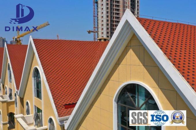 China Factory Direct Supply Top Quality Fiberglass Asphalt Stone Coated Tile