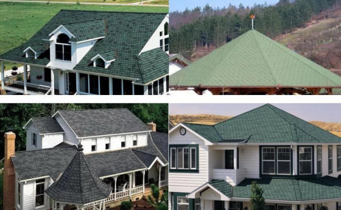 AAA Grade Color Stone Coated Fiberglass Asphalt Roofing Tile---Fish Scale